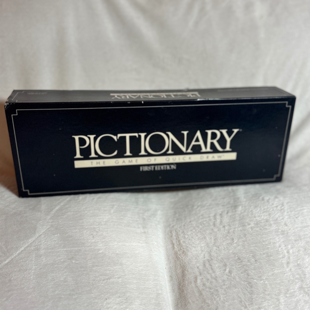 VINTAGE Pictionary Board Game First Edition 1985 Classic Drawing Game